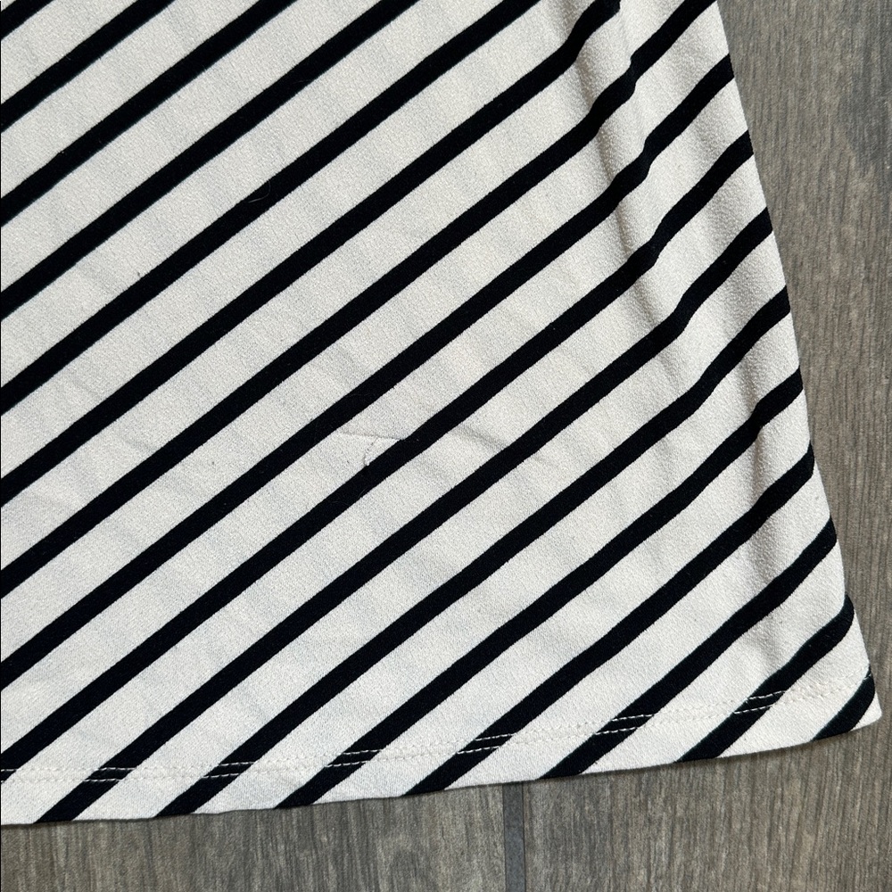 H&M Black & White Striped V-Neck Spaghetti Strap Dress, Size XXL - Picture 8 of 8